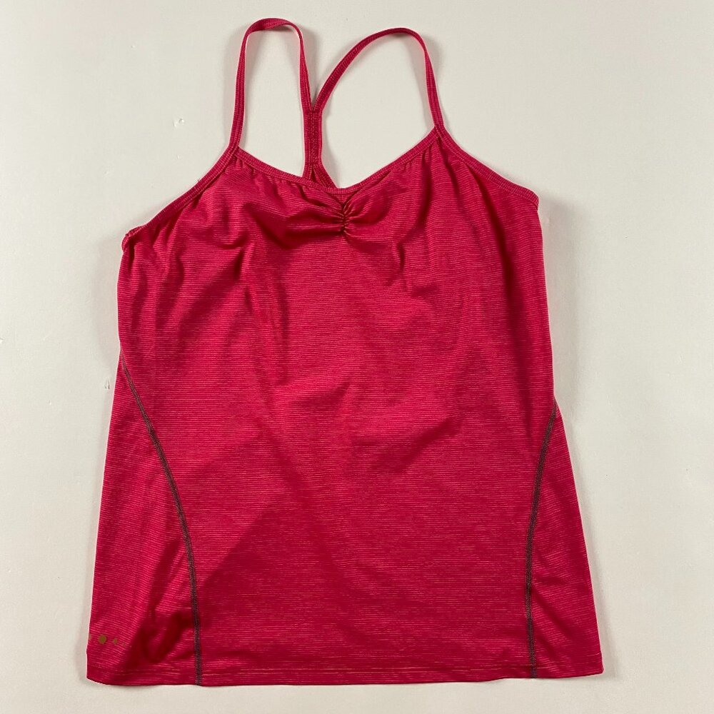 Tommie Copper Tank Top Women's Medium Racerback Cool Copper Red Fuchsia